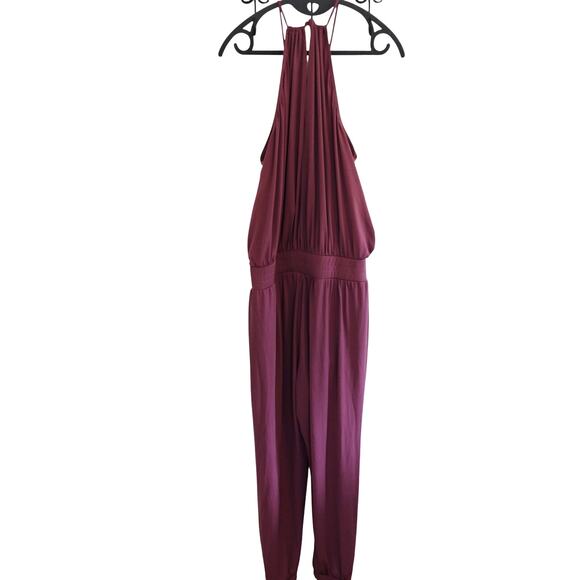 WEISSMAN Balera Dance Adult XLA 16/18 Split Leg Unitard Halter Mauve MJ12201 - Picture 11 of 12